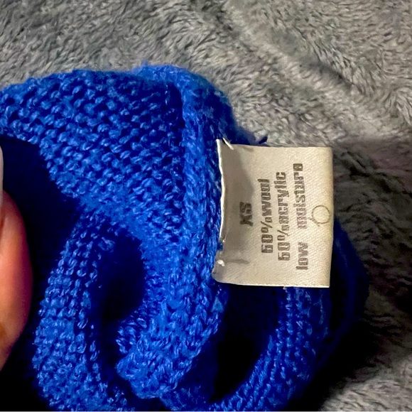 CUT25 by Yigal Azrouël asymmetrical zippers sweater Bright Cold Blue/Size S wool - Picture 2 of 5